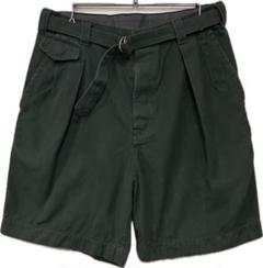 サカイ　ハーフパンツ　ストライプ　ベルト　ブラック　2　異素材ドッキング　切替 sacai - sacai 新品 21ss 切替 ハーフパンツ サカイ