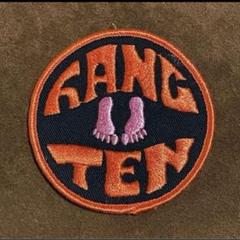HANG TEN サーフィン ハンテン ワッペン スレーブ 当時物 ビンテージのサムネイル