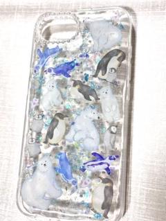iPhone16e シロクマ ペンギン スマホケース