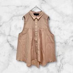 【アンタイトル】ノースリーブ ブラウス　シャツ　チュニック　ゆったり　オシャレ