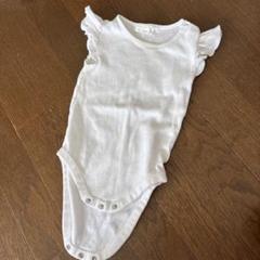 next.baby ホワイト フリル袖 ボディスーツ
