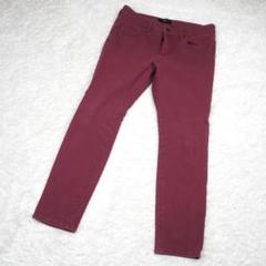 Y7839*MOUSSY アズールバイマウジー☆コットン☆パンツ☆赤エンジ Y7839*MOUSSY アズールバイマウジー☆コットン☆パンツ☆赤