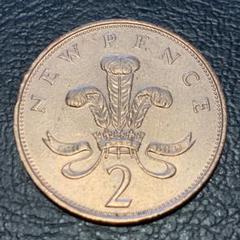 PCGS社高鑑定品★1971年イギリス 新2ペンス銅貨★MS66RD イギリス 2ペンス硬貨☆1971年／未使用／アンティークコイン