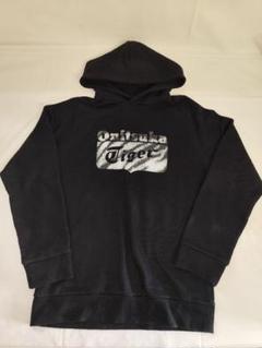 【人気☆Onitsuka Tiger】グレー　ジップパーカー　スタッズ　サイズL 人気☆Onitsuka Tiger】グレー ジップパーカー スタッズ サイズL