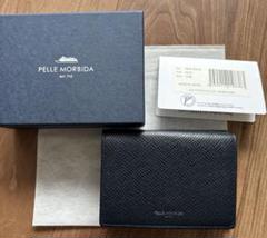 PELLE MORBIDA ネイビー 三つ折り財布　箱あり