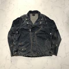 ブラックデニム ライダース ジャケット ビンテージ風 ショート丈 楽天市場】全3色！ デニムジャケット ライダースジャケット ユニ