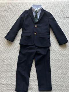 1186y 美品 グリーンレーベル 125 金ボタン男の子スーツ4点 紺 green label relaxing 【キッズスーツ4点SET】グリーンレーベル