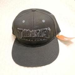 新品✩THRASHER ブラック ベースボールキャップ