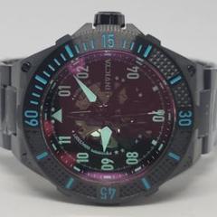 インビクタ 50mm アビエーター レーダー オート ガンメタ×ブラックダイヤル