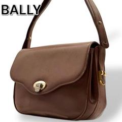 【美品】BALLY バリー ミニショルダーバッグ レザー ブラウン 斜め掛け 革