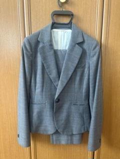 ヒルトン チェック柄シングルパンツスーツセットアップ 背抜き
