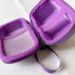 ☆とびだせきゅーびっつ デジタルペット収納バッグ ストラップ バックル 紫