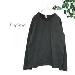 Denime ドゥニーム ブラックロングTシャツ M