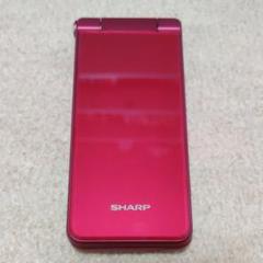 Sharp Aquos シムフリーのガラケー(ピンク)