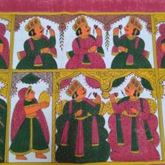素晴らしいインド美術 【高級額装した印度絵画】 25000円で購入 素晴らしいインド美術 【高級額装した印度絵画】 25000円で購入