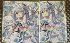 チノ 色紙 ごちうさ展 ご注文はうさぎですか？展 Cafe Lumiere 東京凱旋会場チノ色紙