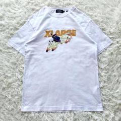 【美品】XLARGE 犬夜叉 コラボ Tシャツ 珊瑚 弥勒 半袖 ホワイト M