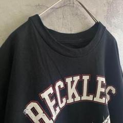 古着 アメリカ輸入 三段プリント Tシャツ 半袖 黒色 XLサイズ 英文字