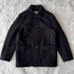 【極美品】マーガレットハウエル ピーコート カシミヤ ウール ブラック系 S マーガレットハウエル GORE-TEX ステンカラーコート ブラック 黒