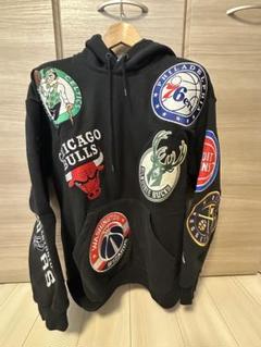 NBAチームロゴ刺繍フード付きスウェット