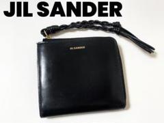 極美品 ＊ ジルサンダー タングルストラップ L字ジップ 財布 ブラウン JIL SANDER ジルサンダー 財布 L字ファスナー財布/カードケース