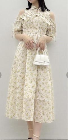 dazzlin 2WAYショルダーフラワーラッフルワンピース 2WAYショルダーフラワーラッフルワンピース（ワンピース