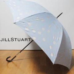 新品 ジルスチュアート チェリー柄ラメプリント 長傘 雨傘 青系