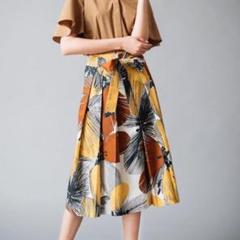 ☆未使用品☆アナイ　ANAYI ボタニカル柄スカート　36