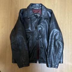 WILSONS レザー ブルゾン ジャケット 本革 短丈 肉厚 ブラック M WILSONS レザー ブルゾン ジャケット 本革 短丈 肉厚 ブラック M
