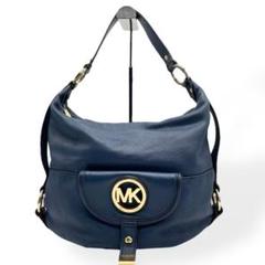 美品 MICHAEL KORS ワンショルダーバッグ ネイビー レザー