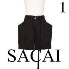 25SS Sacai Cotton Chino Shorts 黒 1 Cotton Chino Shorts | sacai Official Store サカイ オフィシャル