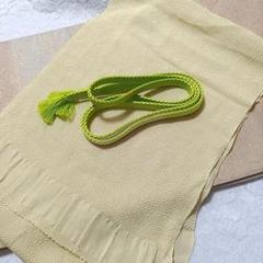 LULU45 帯揚げ 帯締め 2点セット 黄色