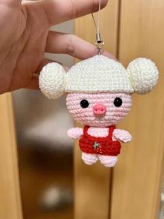 あみぐるみ　ハンドメイド　ぶたさん(2パターン)♡【オーダー商品】mkak あみぐるみ ハンドメイド ぶたさん(2パターン)♡【オーダー商品