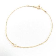 【美品】ティファニー K18 バイザヤード ダイヤ ブレスレット 6511 美品】ティファニー K18 バイザヤード ダイヤ ブレスレット 6511