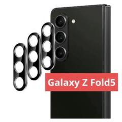 Galaxy Z Fold5 カメラレンズ保護 3枚 ブラック ガラスフィルム