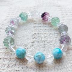 ☆展☆Mermaid lullaby☪︎*5Aラリマー×虹入りブルーエンジェルラダ