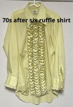 【70s after six ruffle shirt】70年代　フリルシャツ