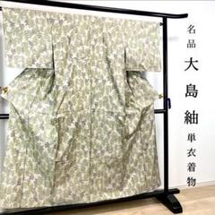 ZY-642 単衣 大島紬 総柄 小紋 バチ衿 名品 高級 ZY-642 単衣 大島紬 総柄 小紋 バチ衿 名品 高級 - メルカリ