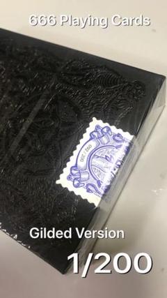 限定品/666 Playing Cards(Gilded Version)青1個