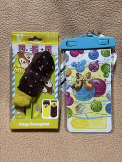 2017年　ディズニー夏祭り　チップとデール　靴下　スマホケース