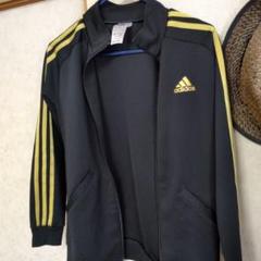 adidas ジャージジャケット 黒/黄色 J150セット