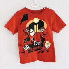 インクレディブル　半袖Tシャツ　赤　レッド　4T ディズニー　ピクサー