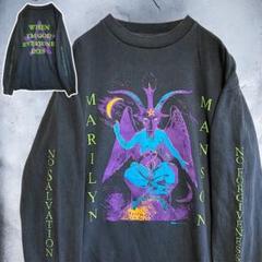 BBXL Tシャツ 長袖 黒 マリリンマンソン MARILYN MANSON
