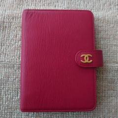 美品✨シャネル ビコローレ キャビアスキン 6穴 手帳カバー ブラック ゴールド シャネル CHANEL 手帳カバー ブラック GD金具 キャビアスキン