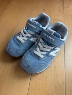 【値下げ】new balance 青 キッズスニーカー 18cm