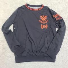 パーリーゲイツ サイズ4 ブルゾン グレー ロゴ プリントサイドジップ