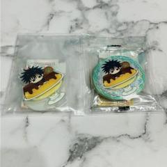 呪術廻戦 ぷにとっぷ♡ パフェのるあそーと伏黒恵 缶バッジ アクスタセット