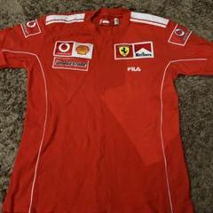 FILA フィラ　フェラーリ オフシャル ポロシャツ　レディース ダークレッド FILA フィラ フェラーリ オフシャル ポロシャツ レディース
