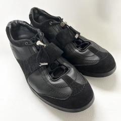 LOUIS VUITTON ダミエ 切替 ローカットスニーカー 7ブラック