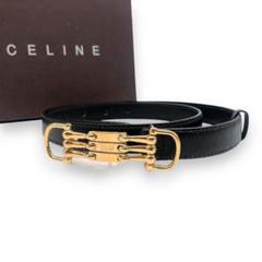 CELINE(セリーヌ) ベルト ネイビー×ブラウン サイズ 65｜【公式